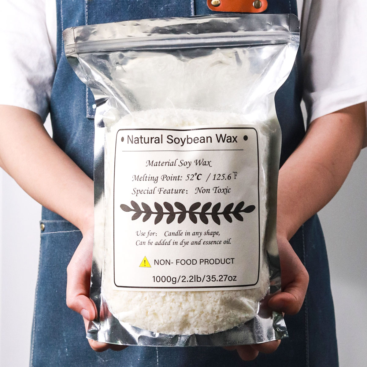 Candle Making Supplies Usa - 1 KG Doğal Soya Balmumu Granül