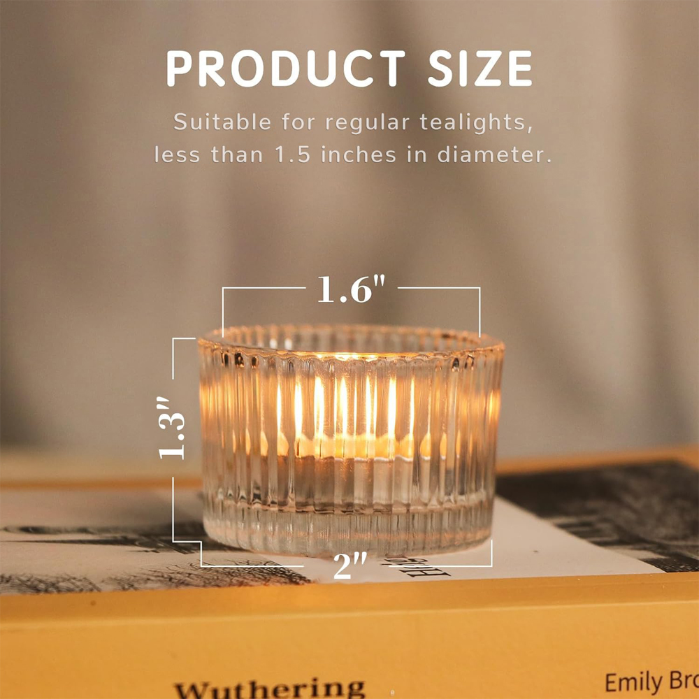 6/12 adet Temizle Tealight Mum - Candle Glass Supplies incelemesi ve fiyatı