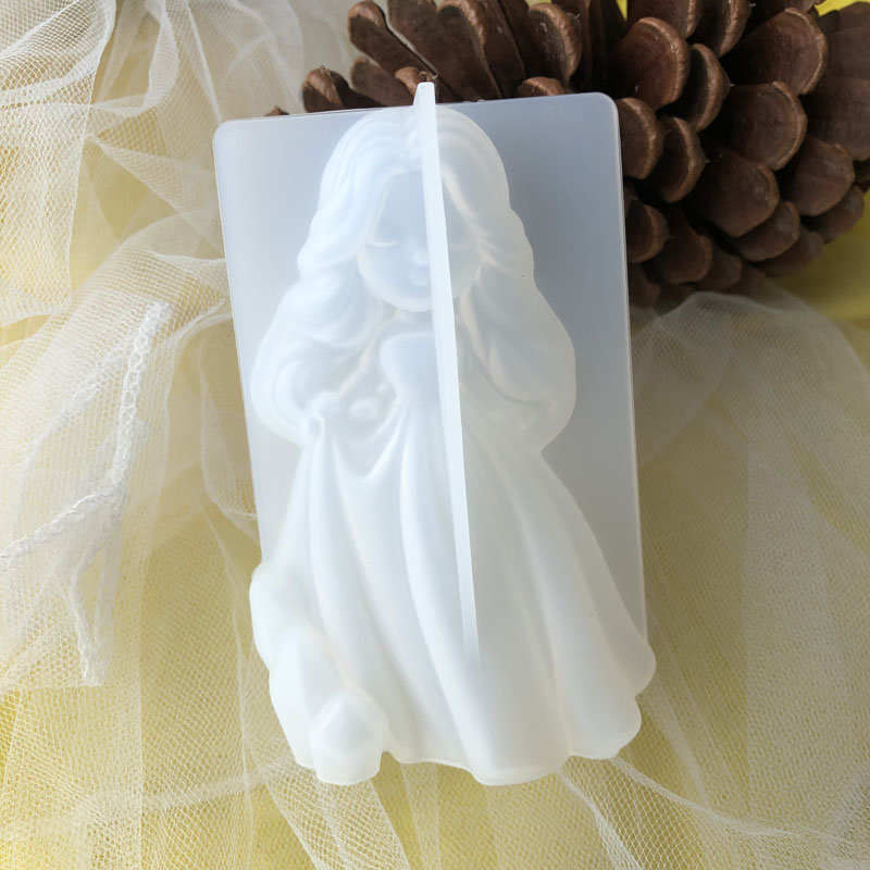 3D Sevimli Prenses Silikon Mum - Candle Making Supplies Online incelemesi ve fiyatı