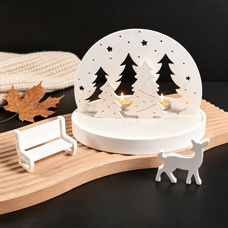 Noel Geyiği Tealight Mumluk Si - Candle Making Supplies Online incelemesi ve fiyatı