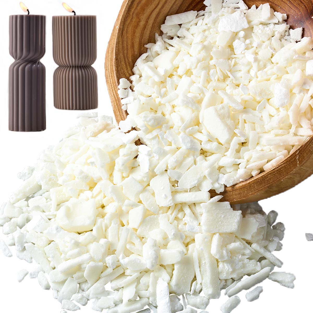 1 Pound Saf Beyaz Soya Balmumu - Candle Making Supplies Usa incelemesi ve fiyatı
