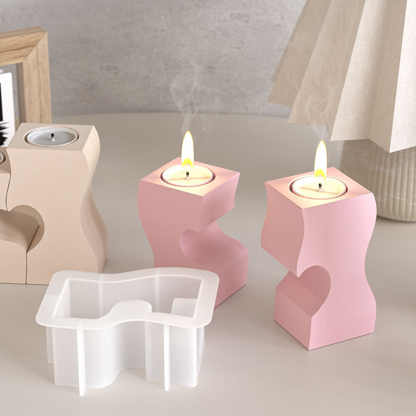 S Kalp Şamdan Silikon Kalıplar - Candle Making Supplies Online incelemesi ve fiyatı